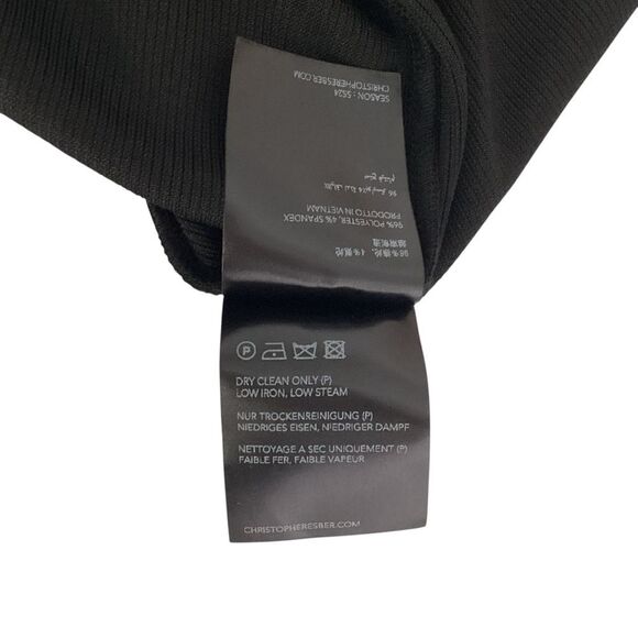 CHRISTOPHER ESBER NWT Size AU 10 US M Black Oblix Maxi Dress Cut Out Rib Knit - Picture 14 of 16